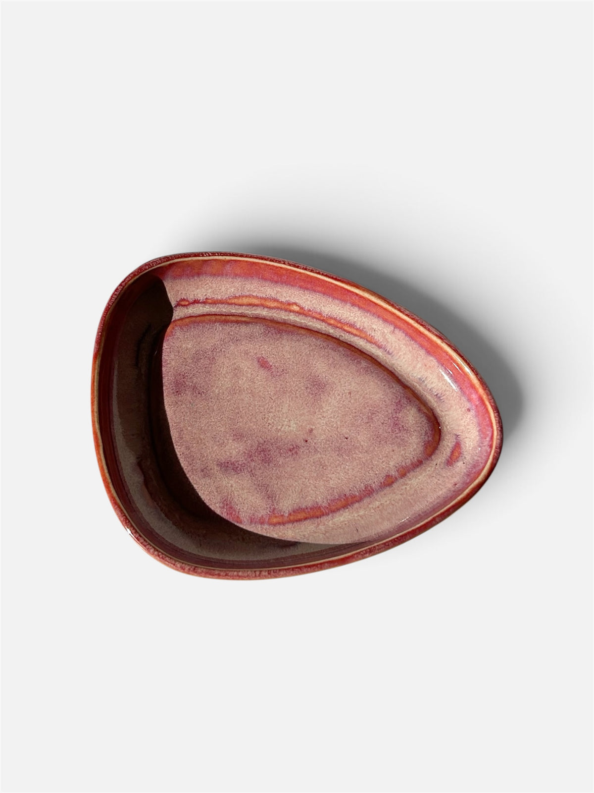 Water Drop Shaped Small Plate - Pink Poison