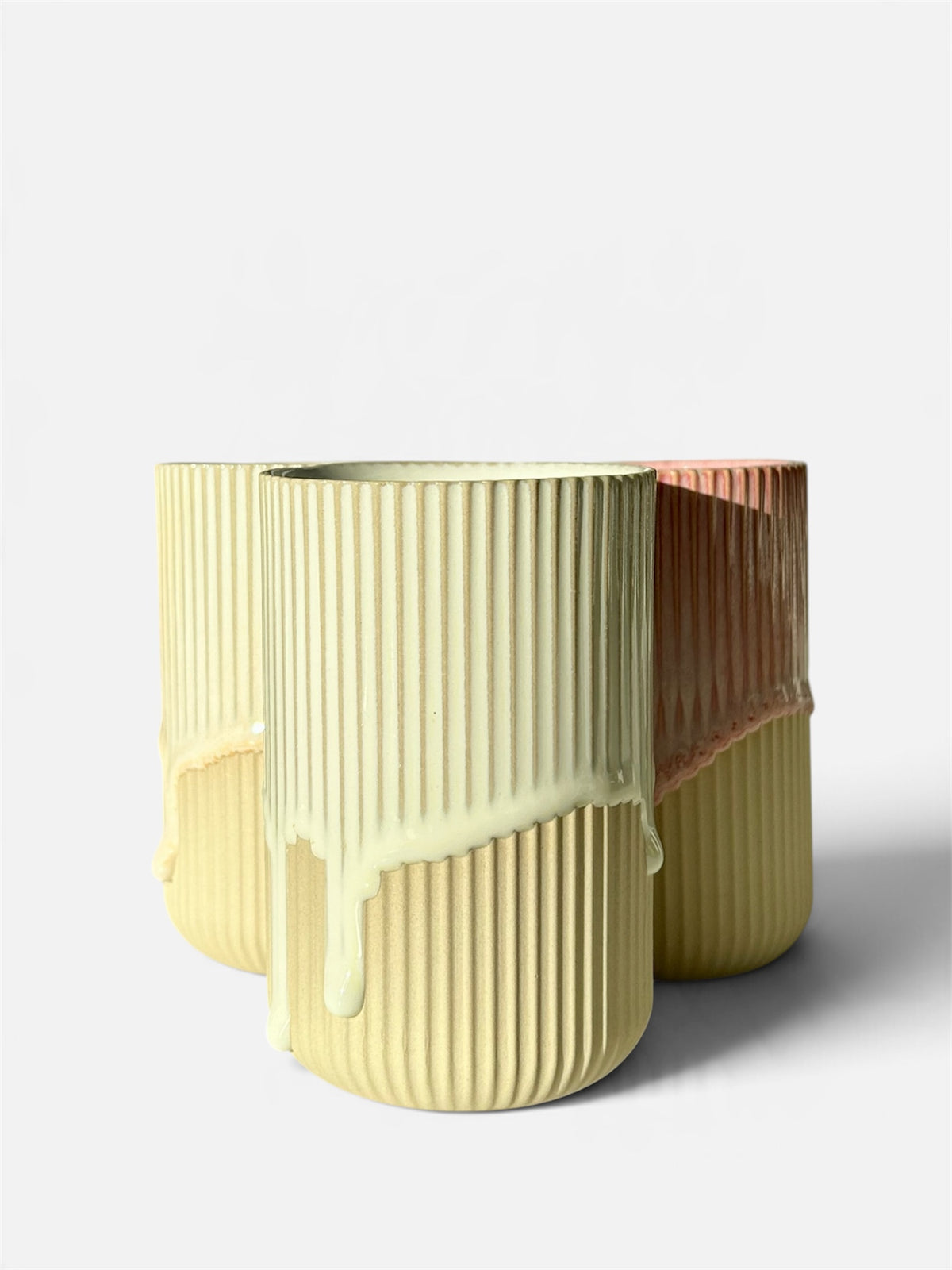 Üçlü Stoneware Bardak Seti