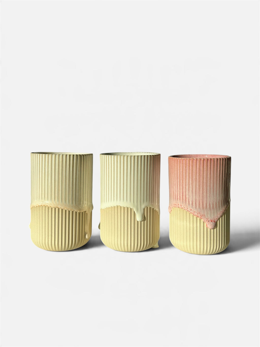 Üçlü Stoneware Bardak Seti