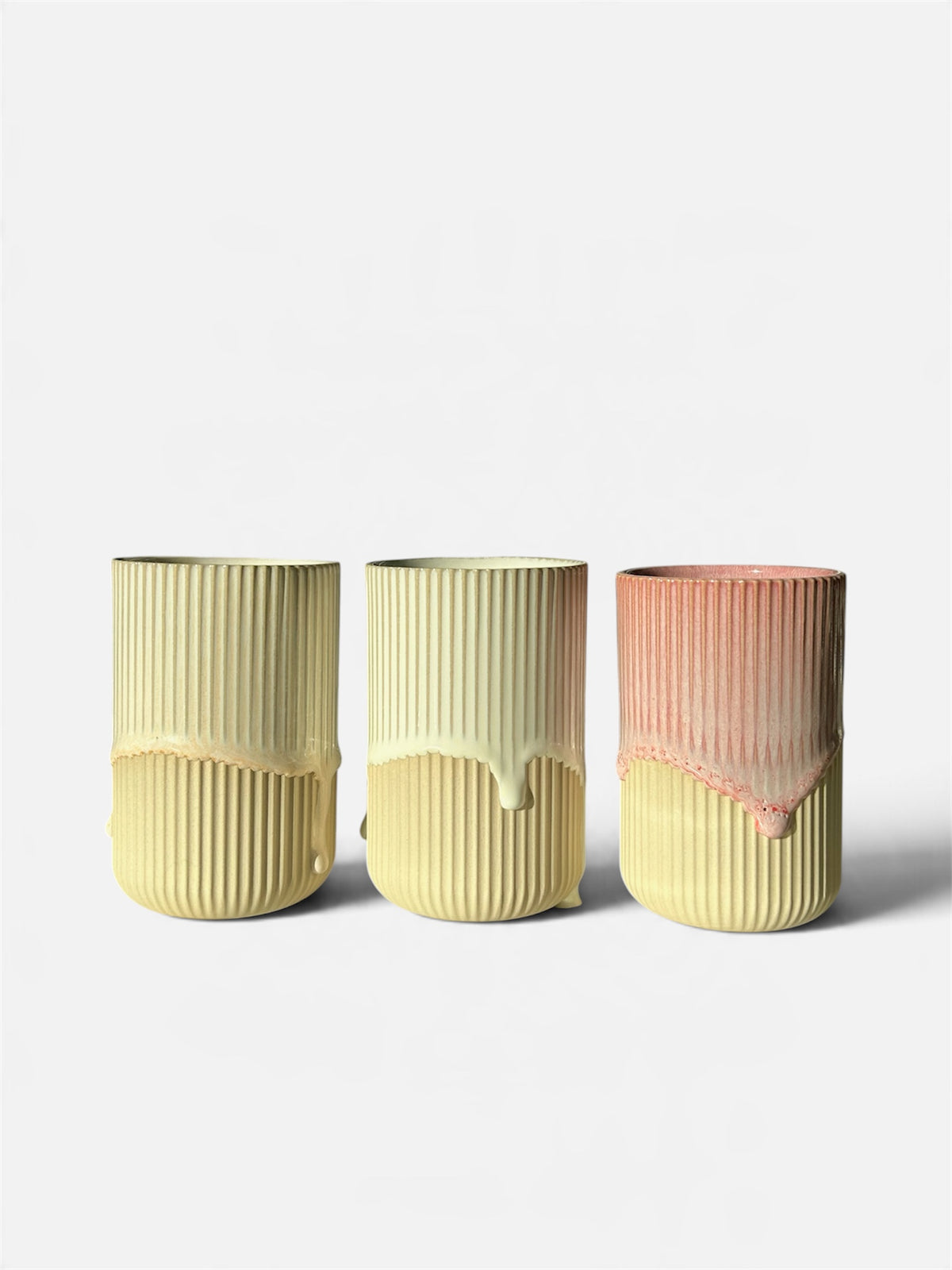 Üçlü Stoneware Bardak Seti
